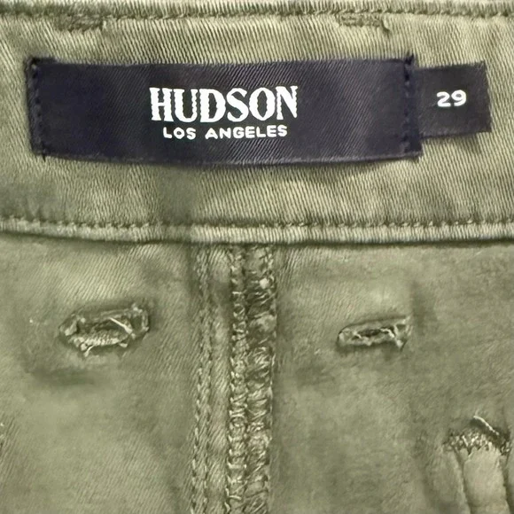 Hudson Luna Military Lulu Cargo Skirt Women's 29 Green Raw Edge Utility Casual - Picture 5 of 11